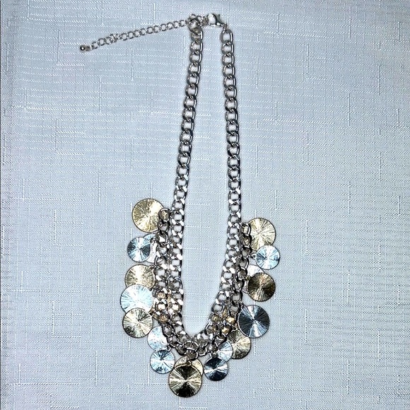 Francaise Republique | Chic Silver and Gold Coin Necklace Bohemian NWOT - Picture 6 of 8